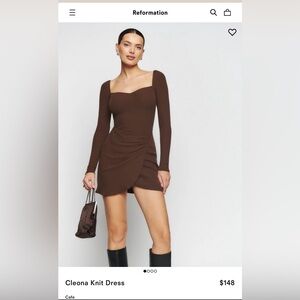 Reformation  Cleona Knit Dress Size Large